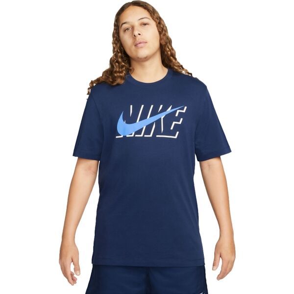 Nike Nike NSW TEE SWOOSH BLOCK Muška majica, tamno plava, veličina