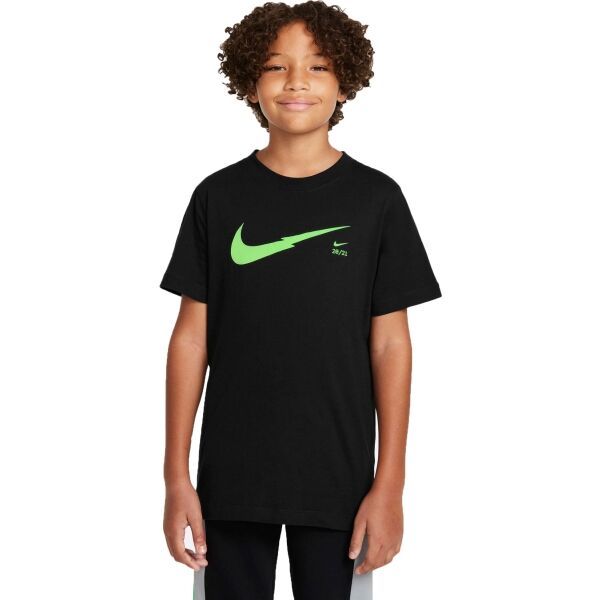 Nike Nike NSW ZIGZAG SS TEE Dječačka majica, crna, veličina