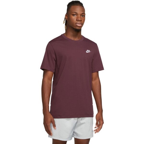 Nike Nike SPORTSWEAR CLUB Muška majica, boja vina, veličina