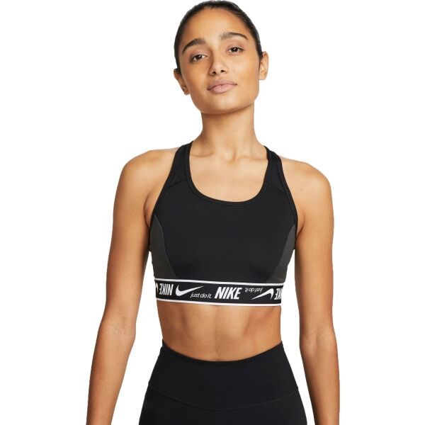 Nike Nike W NK DF SWSH LOGO BRA Ženski sportski grudnjak, crna, veličina
