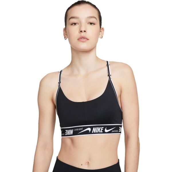 Nike Nike W NK DR INDY LOGO BRA Ženski sportski grudnjak, crna, veličina