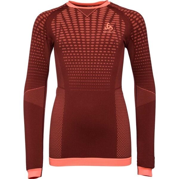 Odlo Odlo BL TOP PERFORMANCE WARM KID Dječja funkcionalna majica, boja vina, veličina