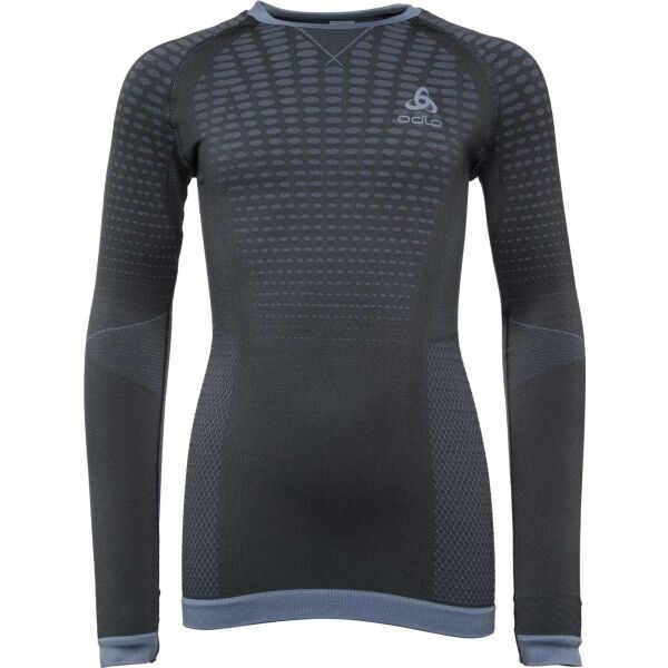 Odlo Odlo BL TOP PERFORMANCE WARM KID Dječja funkcionalna majica, tamno siva, veličina
