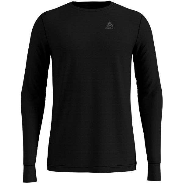 Odlo Odlo SUW TOP CREW NECK L/S NATURAL 100% MERINO Muška majica s dugim rukavima, crna, veličina
