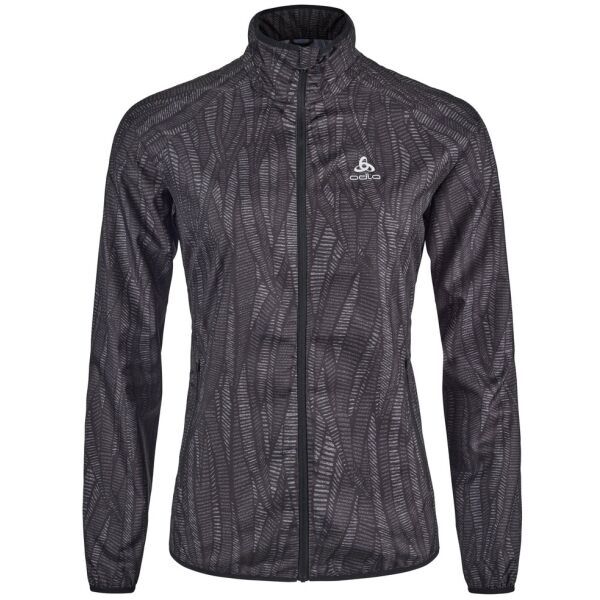 Odlo Odlo W ESSENTIAL LIGHT PRINT Ženska jakna za trčanje, crna, veličina