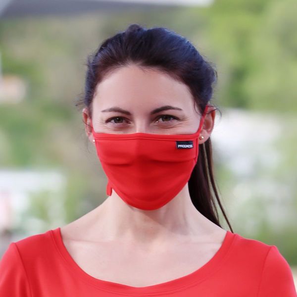 PROGRESS PROGRESS MASKA LITE Bambusova maska, crvena, veličina