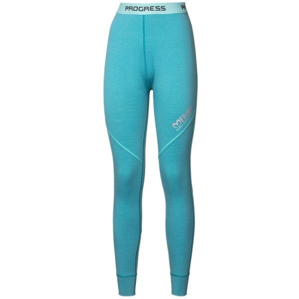 PROGRESS PROGRESS MERINO LT-L Žensko funkcionalno dugo donje rublje, tirkiz, veličina