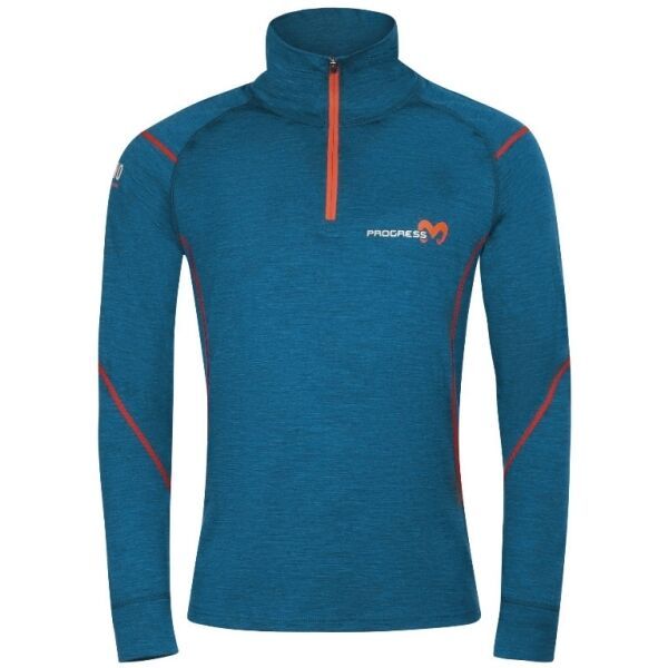 PROGRESS PROGRESS MERINO ZN Muška funkcionalna merino dolčevita, plava, veličina