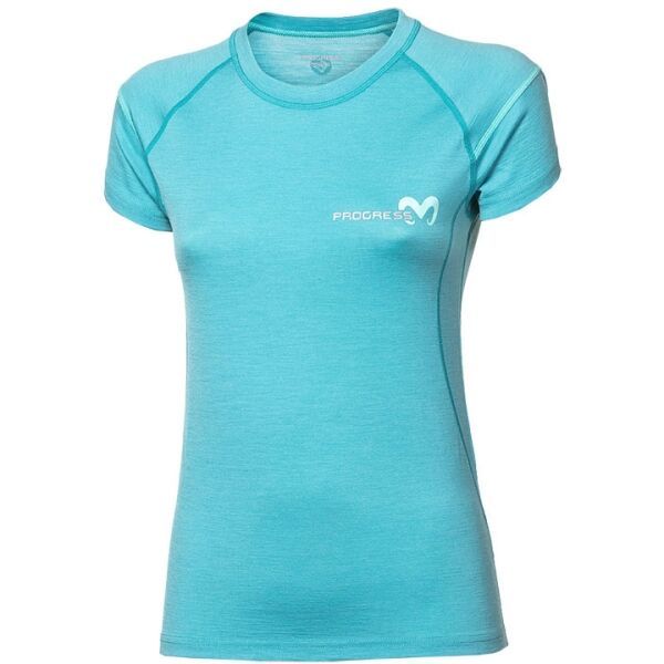 PROGRESS PROGRESS MW NKRZ Ženska merino kratka majica, svjetlo plava, veličina