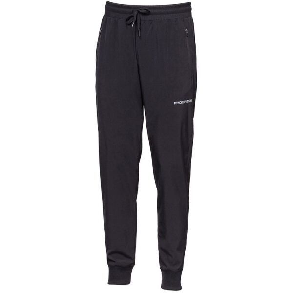 PROGRESS PROGRESS RESPECT Muške hlače za trčanje, crna, veličina
