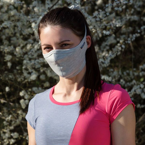 PROGRESS PROGRESS ROUŠKA TVAROVANÁ Oblikovana maska, siva, veličina