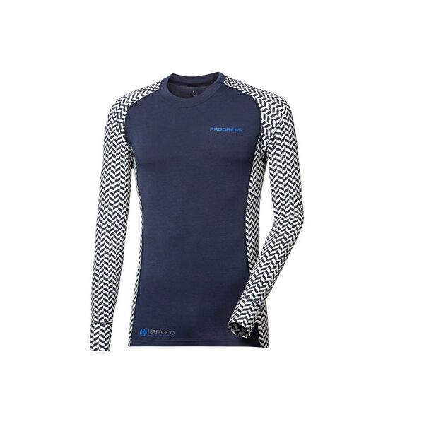 PROGRESS PROGRESS SS BAMBOO LS-M Muška majica dugih rukava od bambusa, tamno plava, veličina