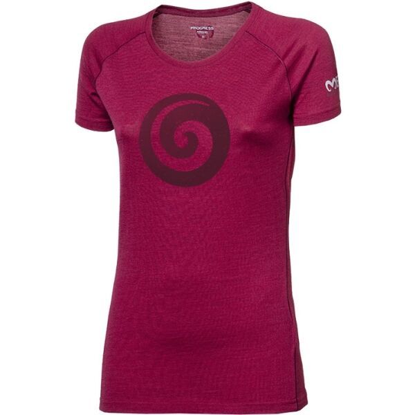 PROGRESS PROGRESS TARANAKI Ženska majica od merino vune, boja vina, veličina