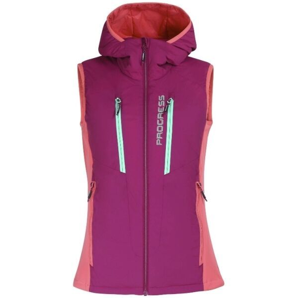 PROGRESS PROGRESS VENDORA VEST Ženski hibridni prsluk, ljubičasta, veličina