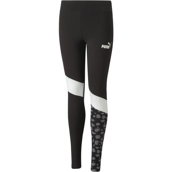 Puma Puma ANIMAL BLOCK LEGGINGS G Tajice za djevojčice, crna, veličina