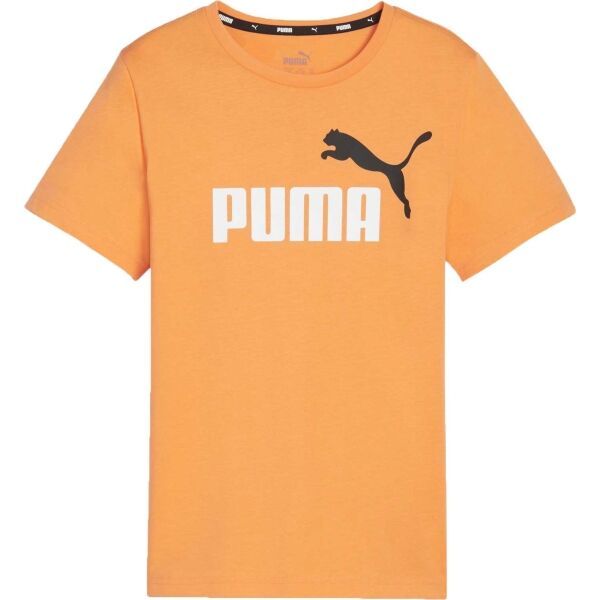 Puma Puma ESS + 2 COL LOGO TEE Majica za dječake, narančasta, veličina