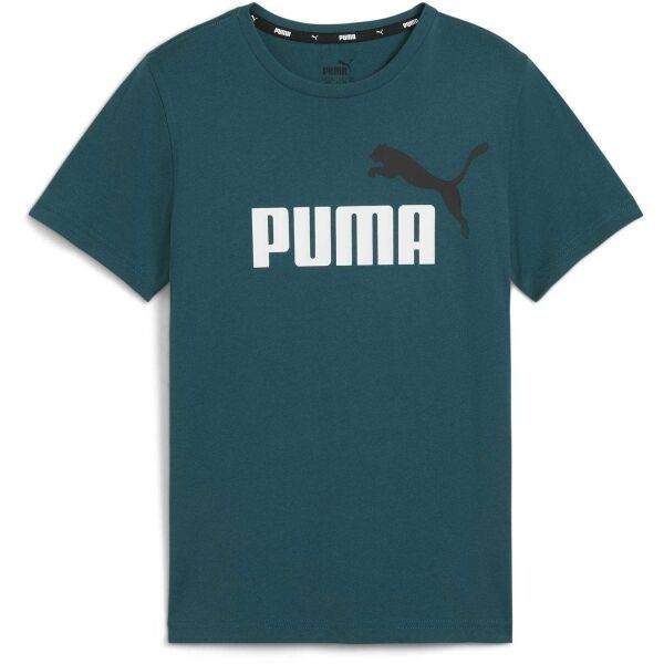 Puma Puma ESS + 2 COL LOGO TEE Majica za dječake, tamno zelena, veličina