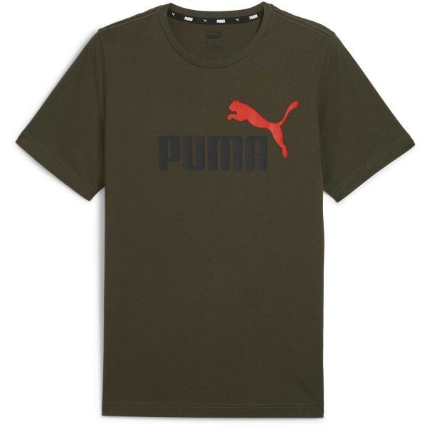Puma Puma ESS + 2 COL LOGO TEE Muška majica, khaki, veličina