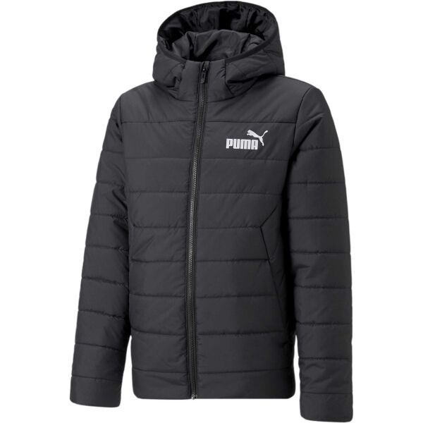 Puma Puma ESSENTIALS HOODED PADDED JACKET Jakna za dječake, crna, veličina
