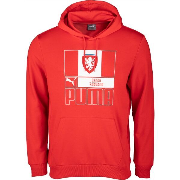 Puma Puma FACR FTBLCORE HOODY RED Muška dukserica, crvena, veličina