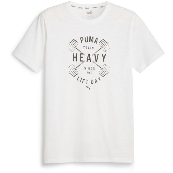 Puma Puma GRAPHIC TEE Muška majica, bijela, veličina