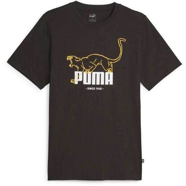 Puma Puma GRAPHICS ANIMAL TEE Muška majica, crna, veličina