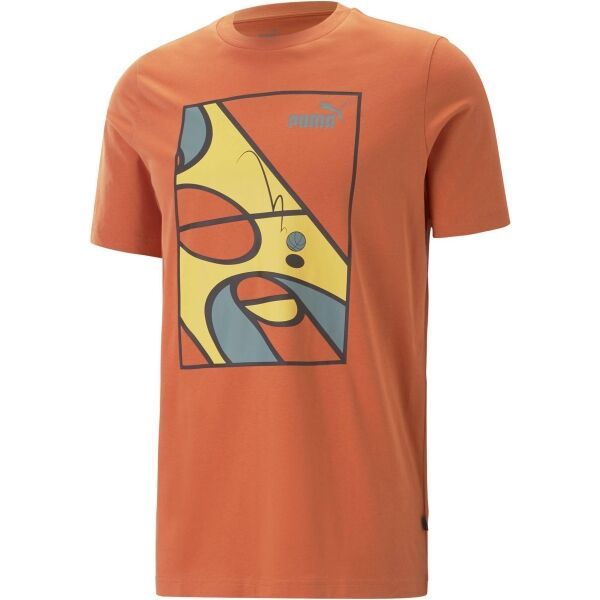 Puma Puma GRAPHICS RUDAGON TEE Muška majica, narančasta, veličina