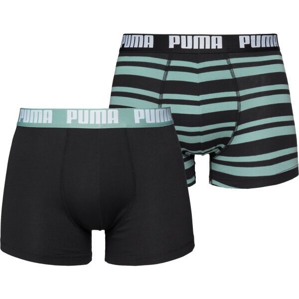 Puma Puma HERITAGE STRIPE BOXER 2P Muške bokserice, crna, veličina