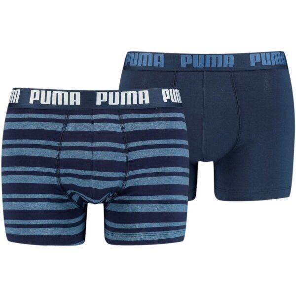 Puma Puma HERITAGE STRIPE BOXER 2P Muške bokserice, tamno plava, veličina