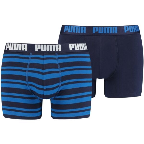 Puma Puma HERITAGE STRIPE BOXER 2P Muške bokserice, tamno plava, veličina