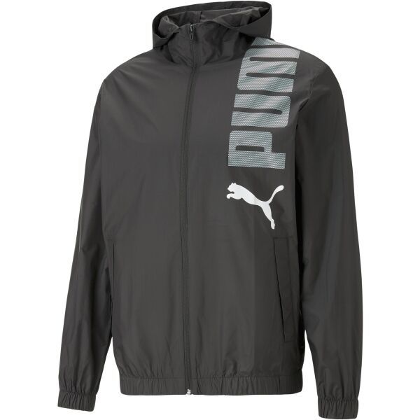 Puma Puma HOODED GRAPHIC WINDBREAKER Muška jakna, crna, veličina