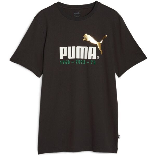Puma Puma LOGO CELEBRATION TEE Muška majica, crna, veličina