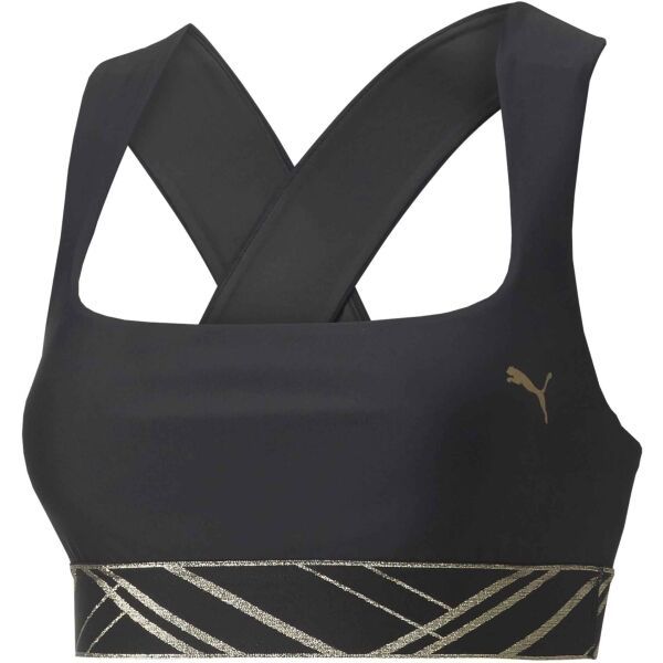 Puma Puma MID IMPACT DECO GLAM BRA Ženski grudnjak, crna, veličina