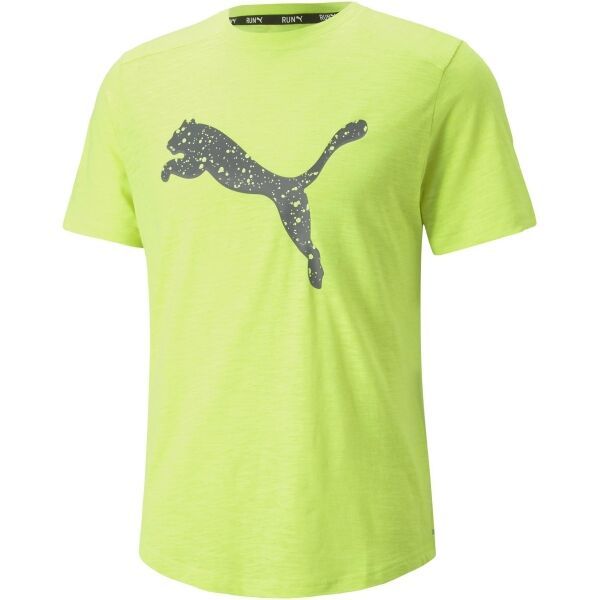 Puma Puma RUN LOGO SS TEE Muška majica, svijetlo zelena, veličina