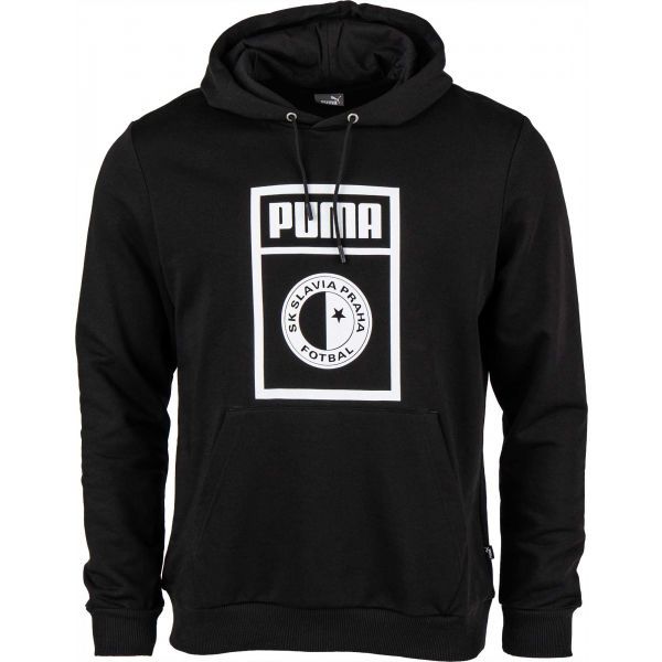 Puma Puma SLAVIA PRAGUE GRAPHIC HOODY Muška majica s kapuljačom, crna, veličina