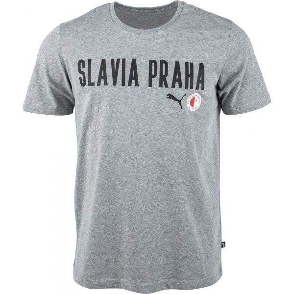 Puma Puma Slavia Prague Graphic Tee DBLU Muška majica kratkih rukava, siva, veličina