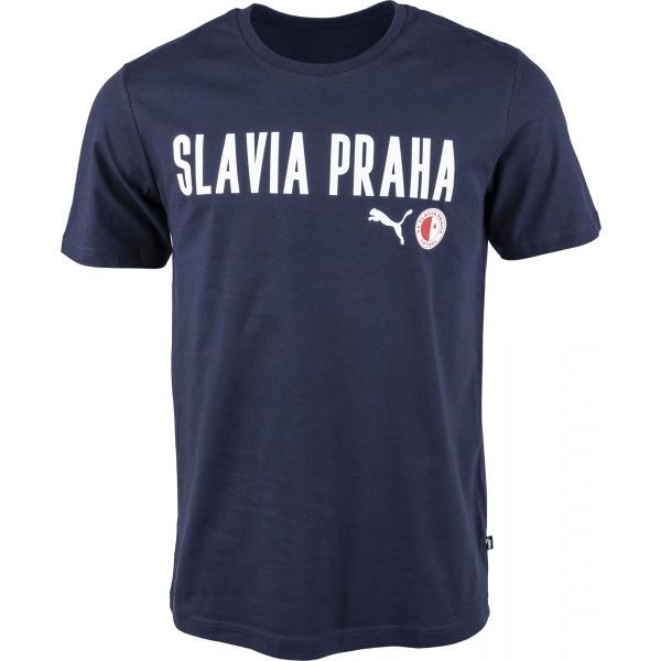 Puma Puma Slavia Prague Graphic Tee DBLU Muška majica kratkih rukava, tamno plava, veličina