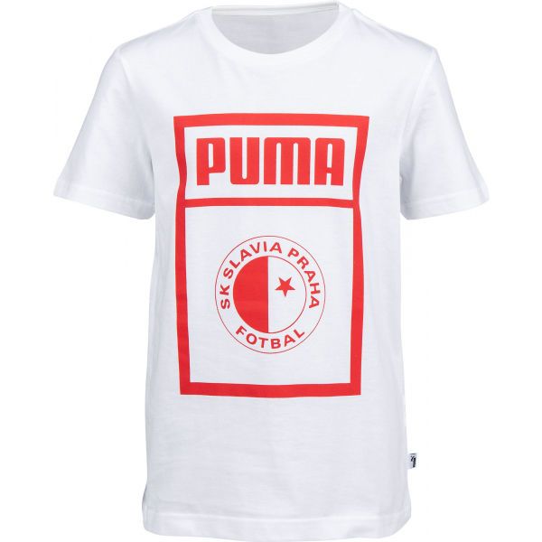 Puma Puma SLAVIA PRAGUE GRAPHIC TEE JR Muška majica kratkih rukava, bijela, veličina