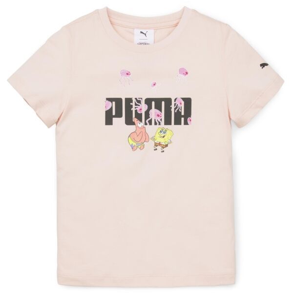 Puma Puma SPONGEBOB LOGO TEE Dječja majica, boja lososa, veličina