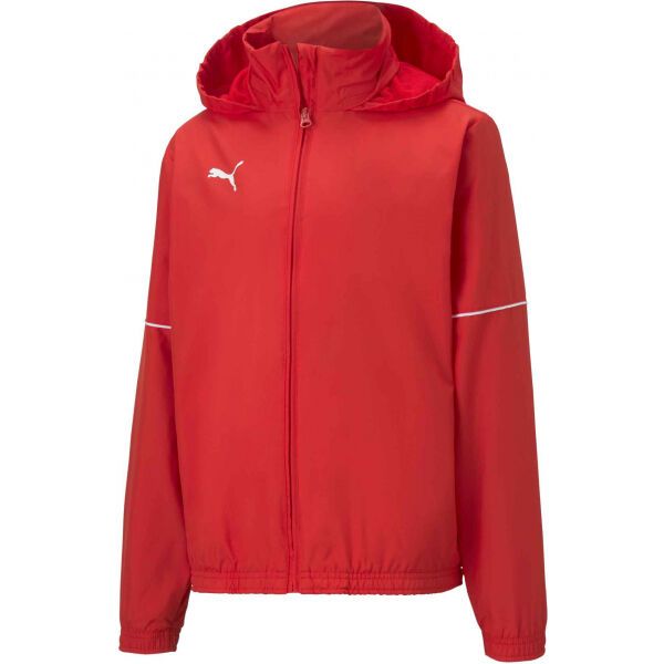 Puma Puma TEAM GOAL RAIN JACKET JR Dječja zimska jakna, crvena, veličina