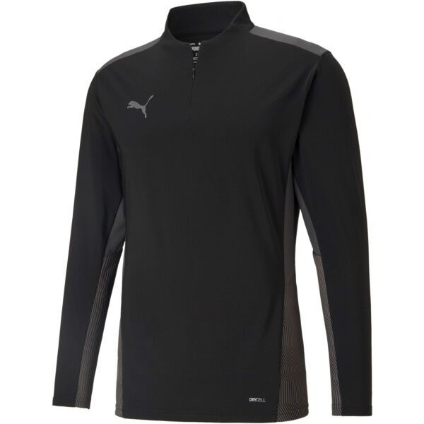Puma Puma TEAMCUP 1/4 ZIP TOP Muška majica za trening, crna, veličina