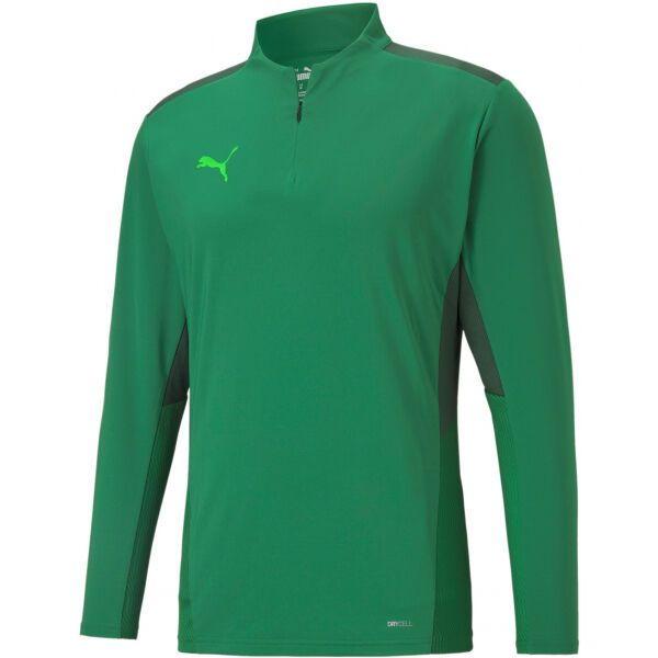Puma Puma TEAMCUP 1/4 ZIP TOP Muška majica za trening, zelena, veličina