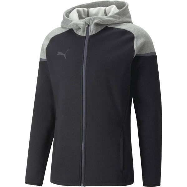 Puma Puma TEAMCUP CASUALS HOODED JACKET Muška dukserica za trening, crna, veličina