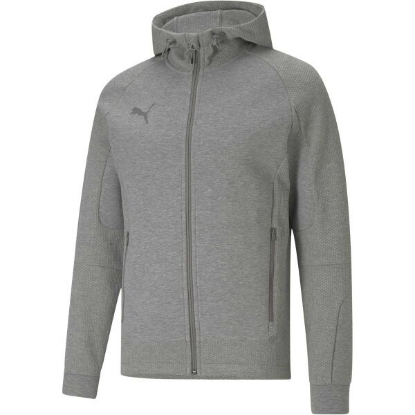 Puma Puma TEAMCUP CASUALS HOODED JACKET Muška dukserica za trening, siva, veličina