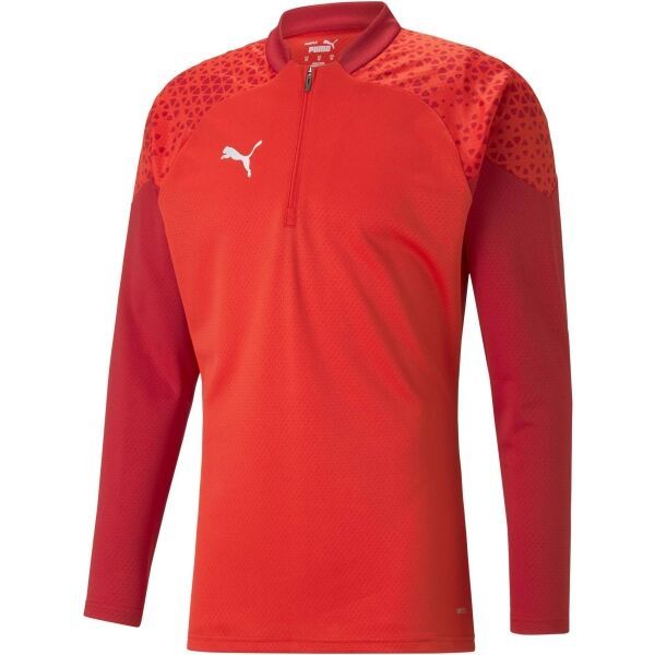 Puma Puma TEAMCUP TRAINING 1/4 ZIP TOP Muška sportska majica, crvena, veličina