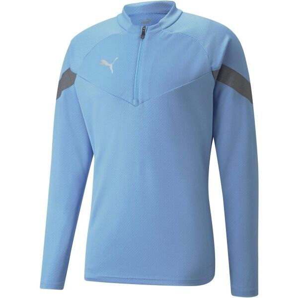 Puma Puma TEAMFINAL TRAINING 1/4 ZIP TOP Muška sportska majica dugih rukava, svjetlo plava, veličina