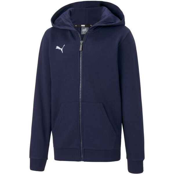 Puma Puma TEAMGOAL 23 CASUALS HOODED JACKET JR Nogometna jakna od udobnog materijala, tamno plava, veličina