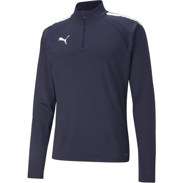 Puma Puma TEAMLIGA 1/4 ZIP TOP Muška majica za nogomet, tamno plava, veličina