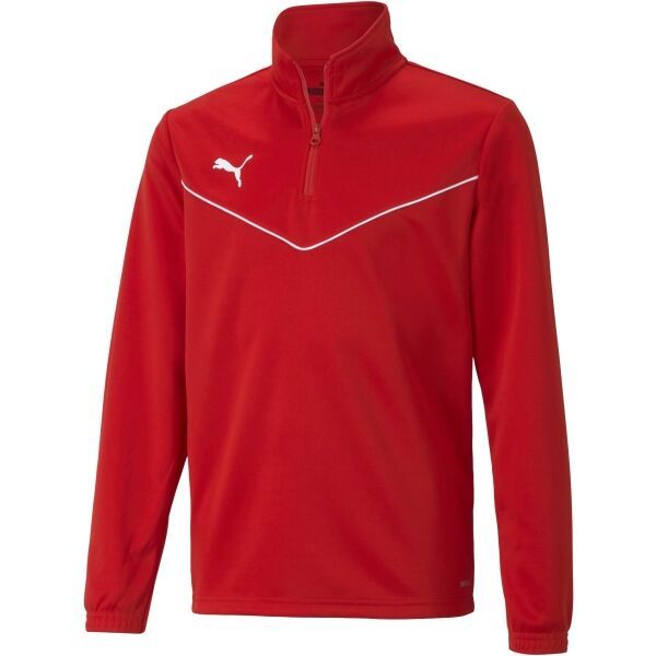 Puma Puma TEAMRISE 1 4 ZIP TOP JR Dječačka dukserica, crvena, veličina