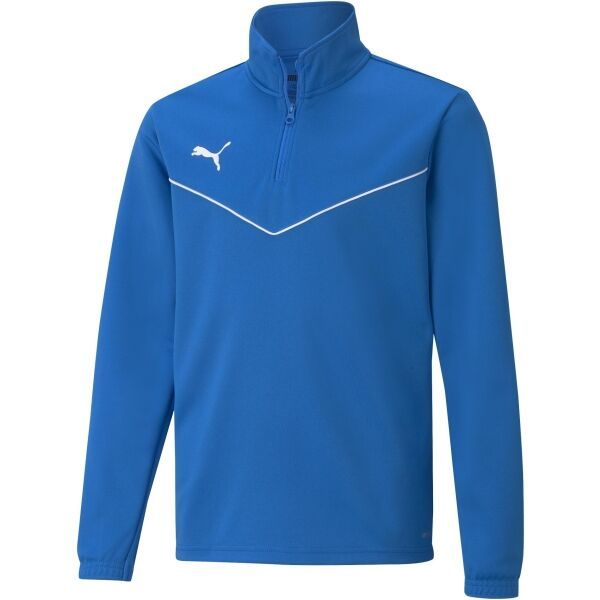 Puma Puma TEAMRISE 1 4 ZIP TOP JR Dječačka dukserica, plava, veličina